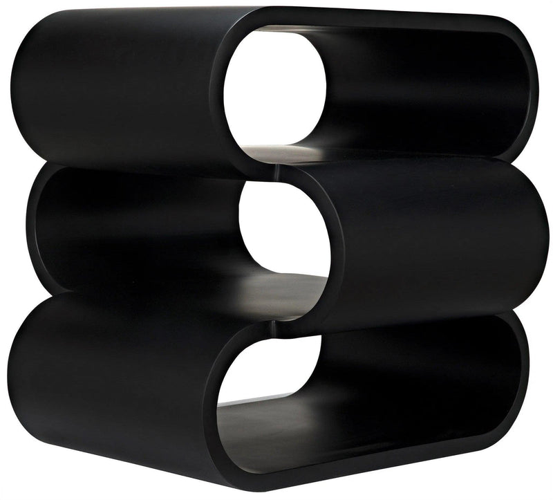 Nada Side Table, Black Steel Side Tables LOOMLAN By Noir