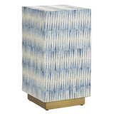 Nadene Blue & White Accent Table Side Tables LOOMLAN By Currey & Co