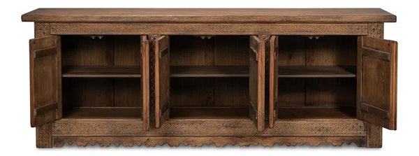 Nader Persian Burnt Brown Sideboard Sideboards LOOMLAN By Sarreid