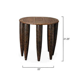 Naga Stool - Black Side Tables LOOMLAN By Jamie Young