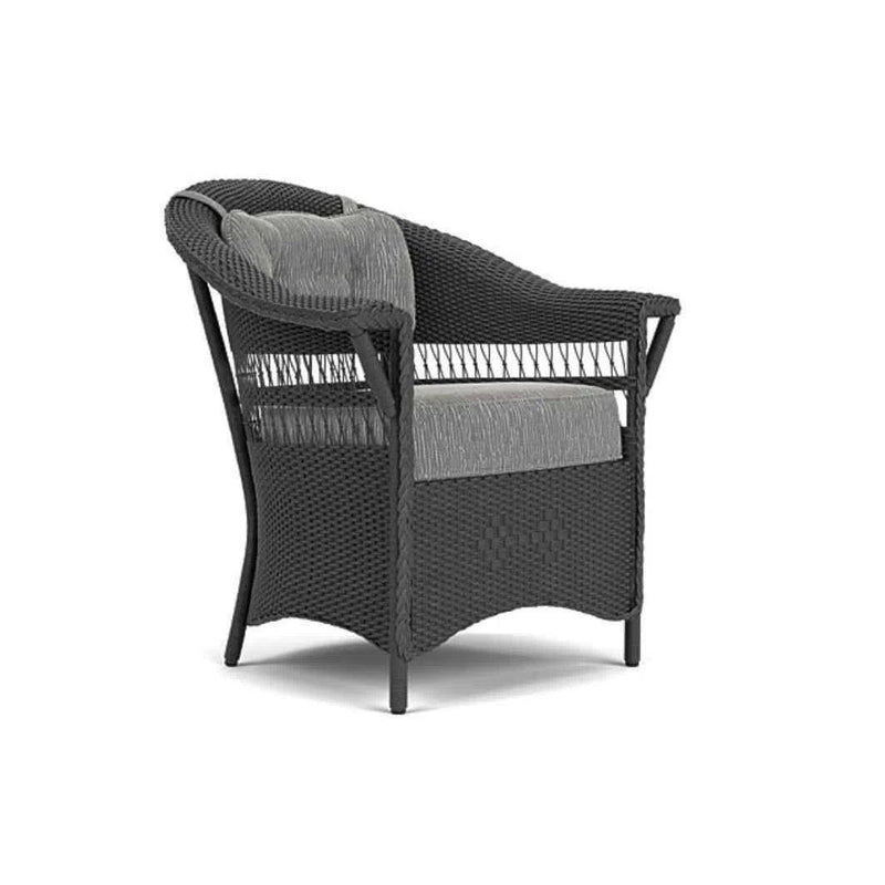 Nantucket Dining Armchair Premium Wicker Furniture Lloyd Flanders Outdoor Dining Chairs LOOMLAN By Lloyd Flanders