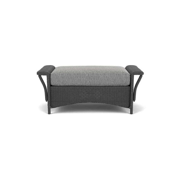 Nantucket Large Ottoman Premium Wicker Furniture Lloyd Flanders Outdoor Ottomans LOOMLAN By Lloyd Flanders