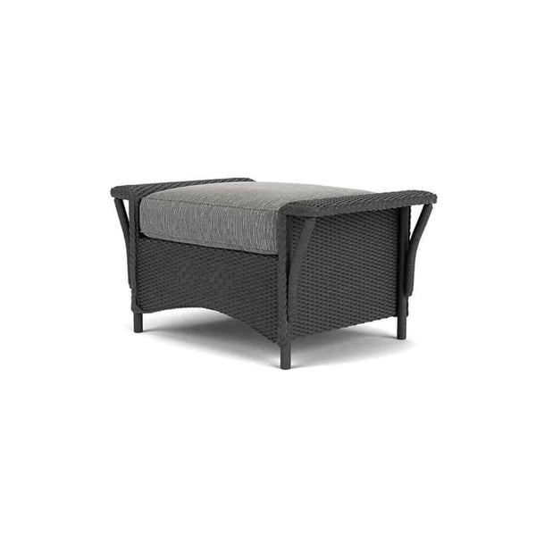 Nantucket Large Ottoman Premium Wicker Furniture Lloyd Flanders Outdoor Ottomans LOOMLAN By Lloyd Flanders