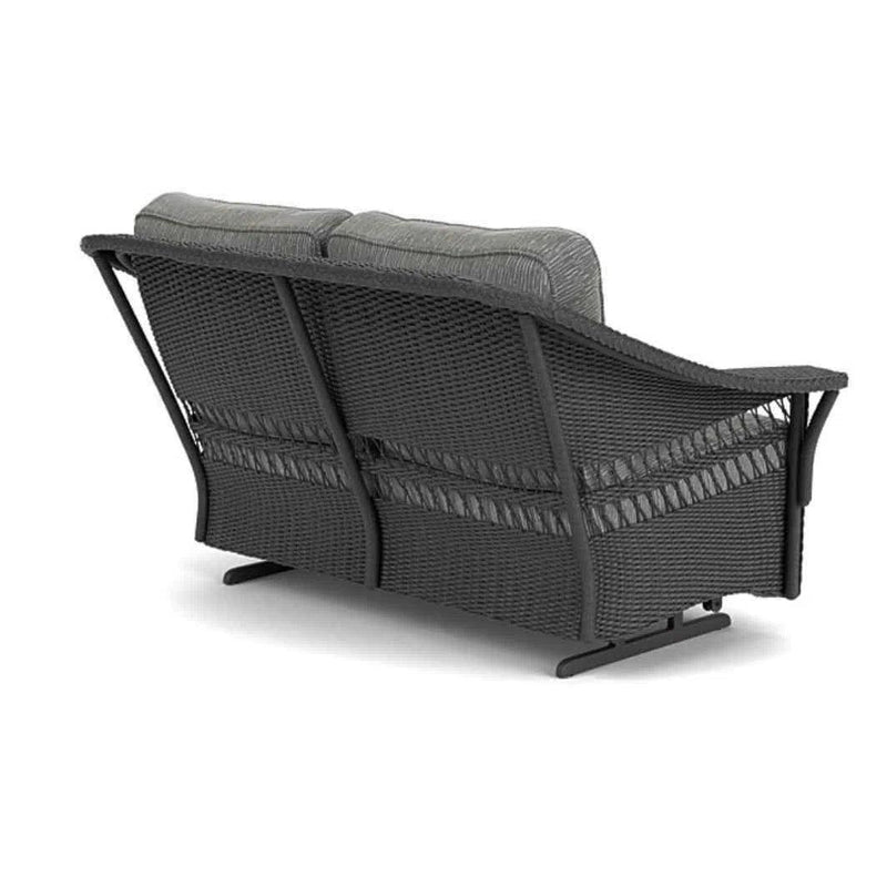 Nantucket Loveseat Glider Premium Wicker Furniture Lloyd Flanders Outdoor Sofas & Loveseats LOOMLAN By Lloyd Flanders