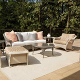 Nantucket Ottoman Premium Wicker Furniture Lloyd Flanders Outdoor Ottomans LOOMLAN By Lloyd Flanders