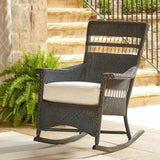 Nantucket Porch Rocker Premium Wicker Furniture Outdoor Lounge Chairs LOOMLAN By Lloyd Flanders