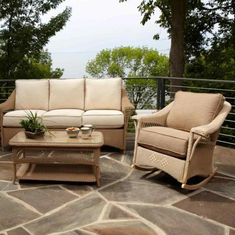 Nantucket Sofa Premium Wicker Furniture Lloyd Flanders Outdoor Sofas & Loveseats LOOMLAN By Lloyd Flanders