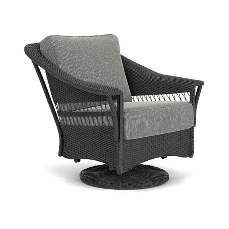 Nantucket Swivel Glider Lounge Chair Premium Wicker Furniture Outdoor Lounge Chairs LOOMLAN By Lloyd Flanders