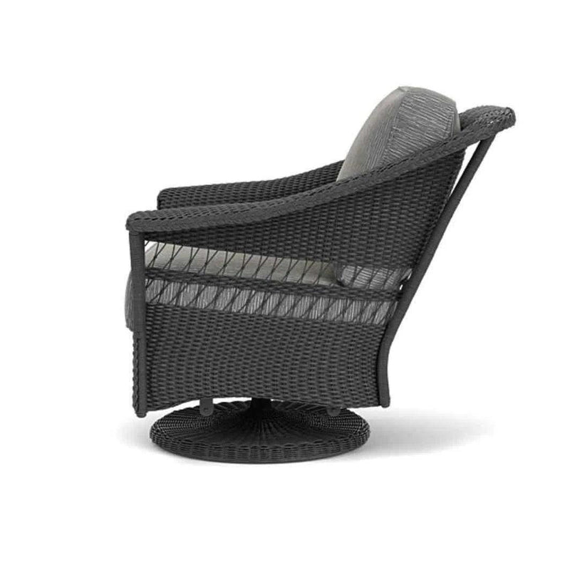 Nantucket Swivel Glider Lounge Chair Premium Wicker Furniture Outdoor Lounge Chairs LOOMLAN By Lloyd Flanders