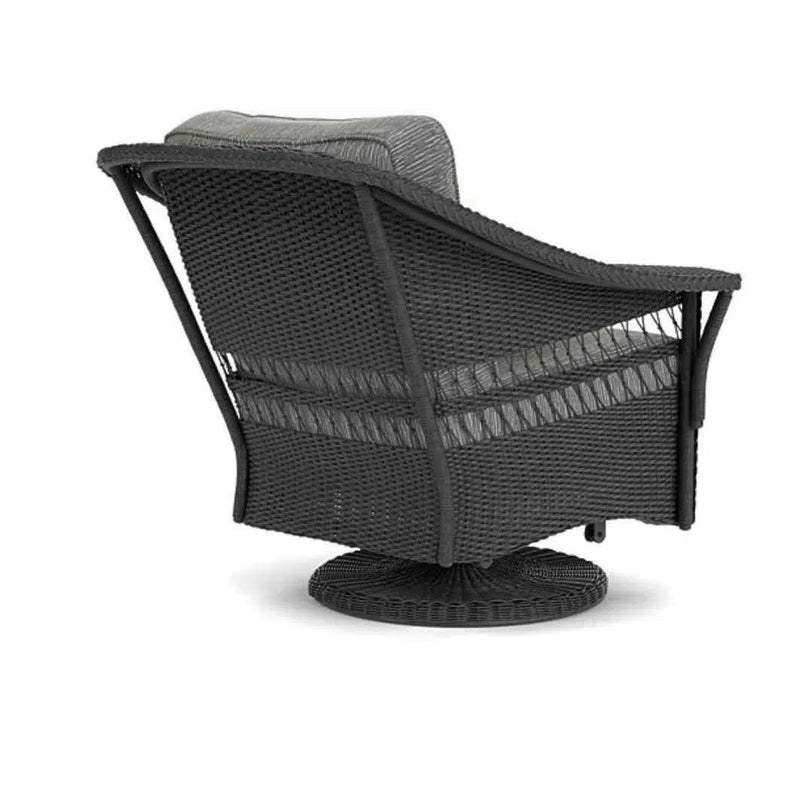 Nantucket Swivel Glider Lounge Chair Premium Wicker Furniture Outdoor Lounge Chairs LOOMLAN By Lloyd Flanders