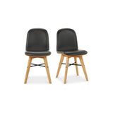 Napoli Leather Upholstered Armless Dining Chair (Set Of 2)