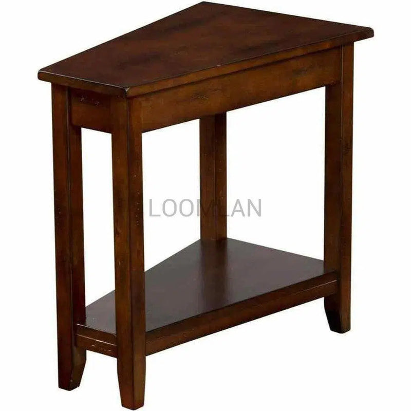 Narrow Wooden Santa Fe Chair Side Table Side Tables LOOMLAN By Sunny D