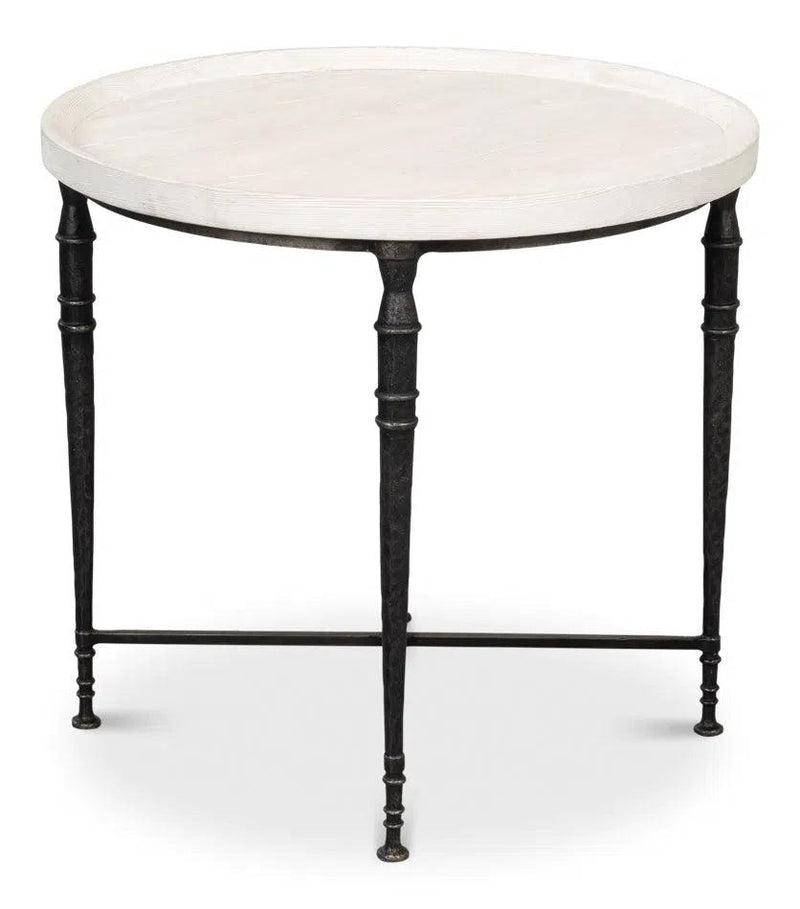 Nathaniel Elegance Side Table Side Tables LOOMLAN By Sarreid