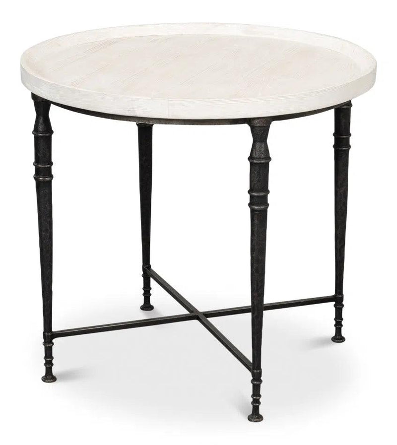 Nathaniel Elegance Side Table Side Tables LOOMLAN By Sarreid