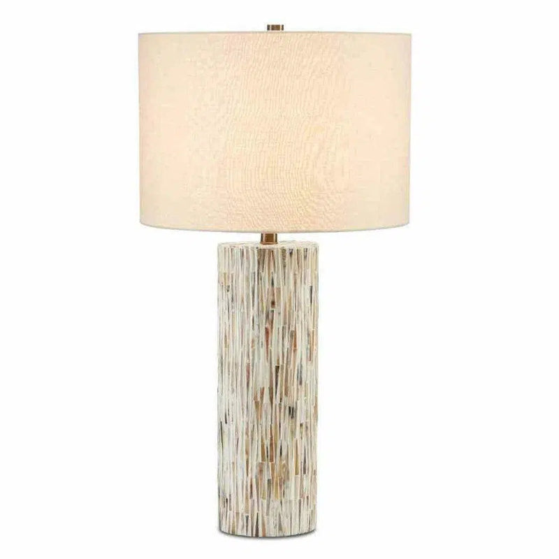 Natural Bone Antique Brass Aquila Table Lamp Table Lamps LOOMLAN By Currey & Co