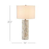 Natural Bone Antique Brass Aquila Table Lamp Table Lamps LOOMLAN By Currey & Co