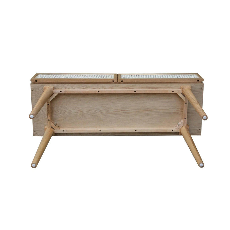 Natural Brown Console Table With Drawers Wood Top Wood Base Console Tables LOOMLAN By LH Imports