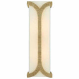 Natural Dark Gold Leaf Carthay Wall Sconce Wall Sconces LOOMLAN By Currey & Co