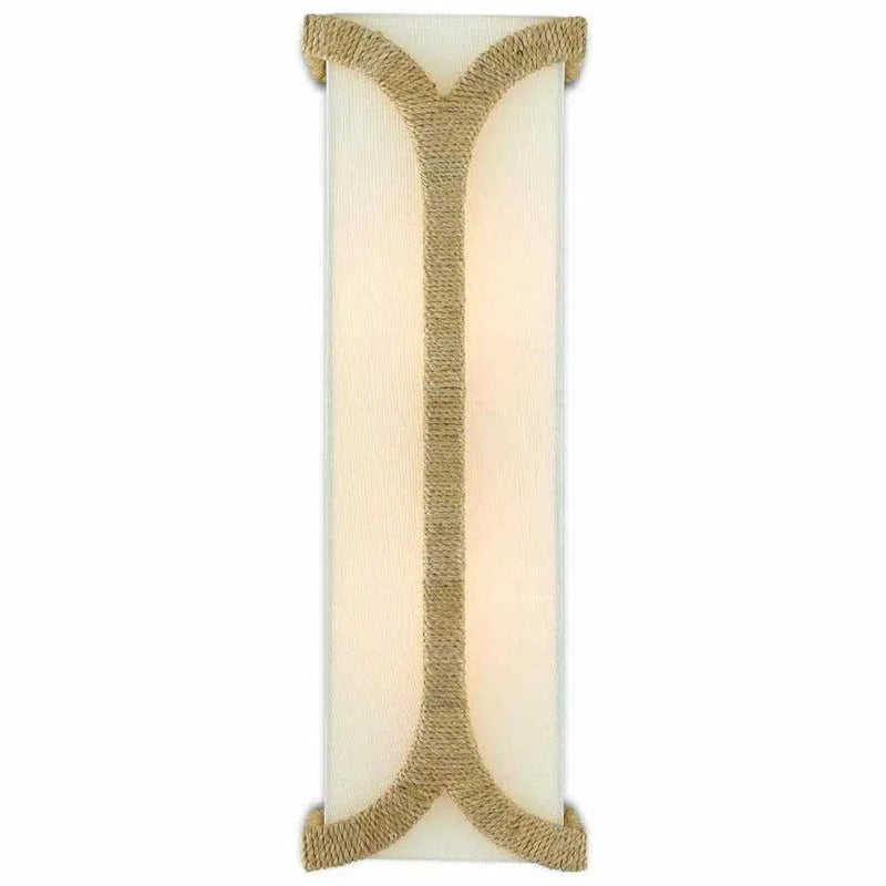 Natural Dark Gold Leaf Carthay Wall Sconce Wall Sconces LOOMLAN By Currey & Co