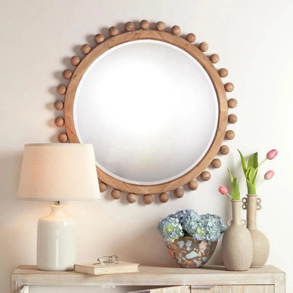 Natural Fir Wood Brighton Wall Mirror Wall Mirrors LOOMLAN By Jamie Young