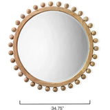 Natural Fir Wood Brighton Wall Mirror Wall Mirrors LOOMLAN By Jamie Young