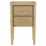 Natural Kaipo Small Accent Cabinet Nightstands LOOMLAN By Currey & Co