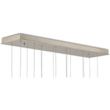 Natural Lazio Rectangular 15-Light Multi-Drop Pendant Pendants LOOMLAN By Currey & Co