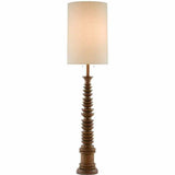 Natural Malayan Floor Lamp Phyllis Morris Collection Floor Lamps LOOMLAN By Currey & Co