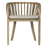 Natural Rattan and Teak Dining Chair Dining Chairs LOOMLAN By Artesia