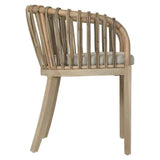 Natural Rattan and Teak Dining Chair Dining Chairs LOOMLAN By Artesia