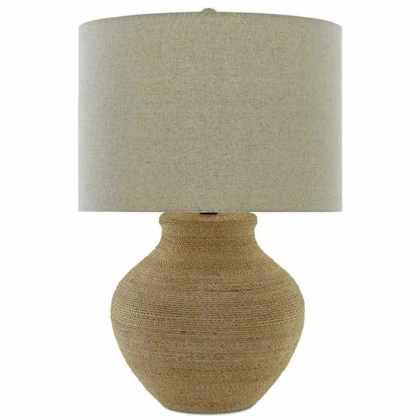 Natural Satin Black Hensen Table Lamp Table Lamps LOOMLAN By Currey & Co