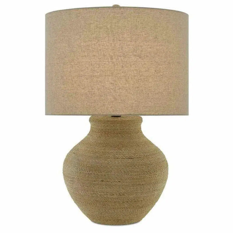 Natural Satin Black Hensen Table Lamp Table Lamps LOOMLAN By Currey & Co