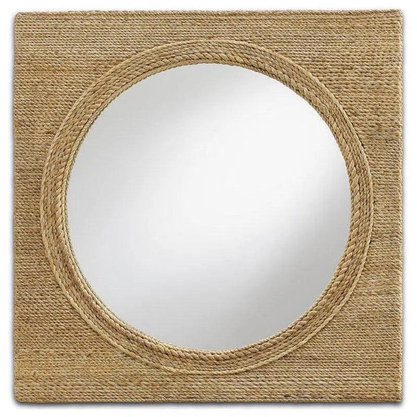 Natural Tisbury Small Mirror Wall Mirrors LOOMLAN By Currey & Co