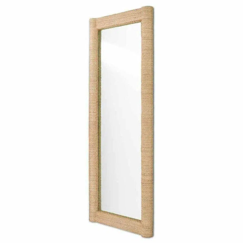 Natural Vilmar Floor Mirror Floor Mirrors LOOMLAN By Currey & Co