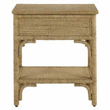 Natural Washed Wood Olisa Small Accent Cabinet Accent Cabinets LOOMLAN By Currey & Co