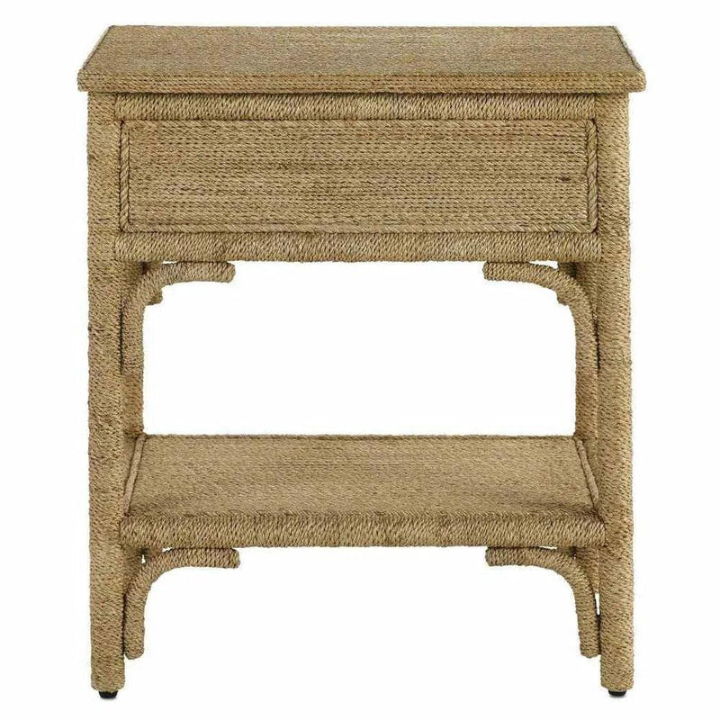 Natural Washed Wood Olisa Small Accent Cabinet Accent Cabinets LOOMLAN By Currey & Co