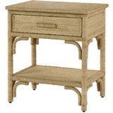 Natural Washed Wood Olisa Small Accent Cabinet Accent Cabinets LOOMLAN By Currey & Co