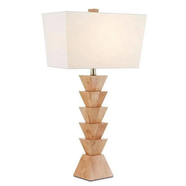 Natural Wood Elmstead Table Lamp Table Lamps LOOMLAN By Currey & Co