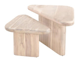 Navidic Coffee Table Set (2-Piece) Natural Coffee Tables LOOMLAN By Zuo Modern