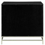 Navy Lacquered Black Clear Marcel Chest Chests LOOMLAN By Currey & Co