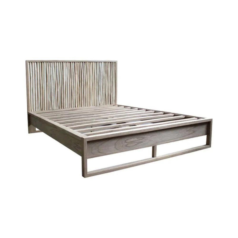 Naya Branch Teak Reclaimed Wood Bed Frame Beds LOOMLAN By Artesia