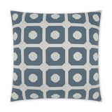 Needle Thread Traditional Slate Blue Large Throw Pillow With Insert Throw Pillows LOOMLAN By D.V. Kap