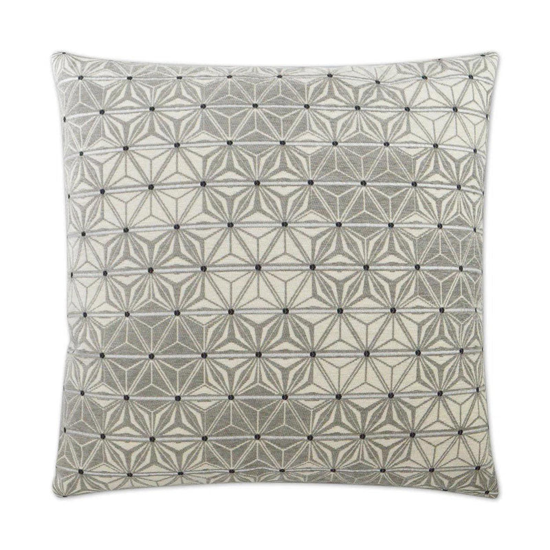 Neptune Grey Throw Pillow With Insert Throw Pillows LOOMLAN By D.V. Kap