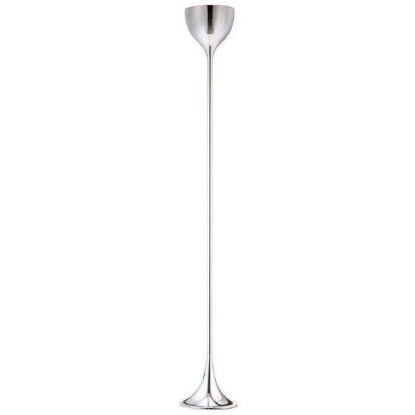 Neutrino Floor Lamp Chrome Floor Lamps LOOMLAN By Zuo Modern