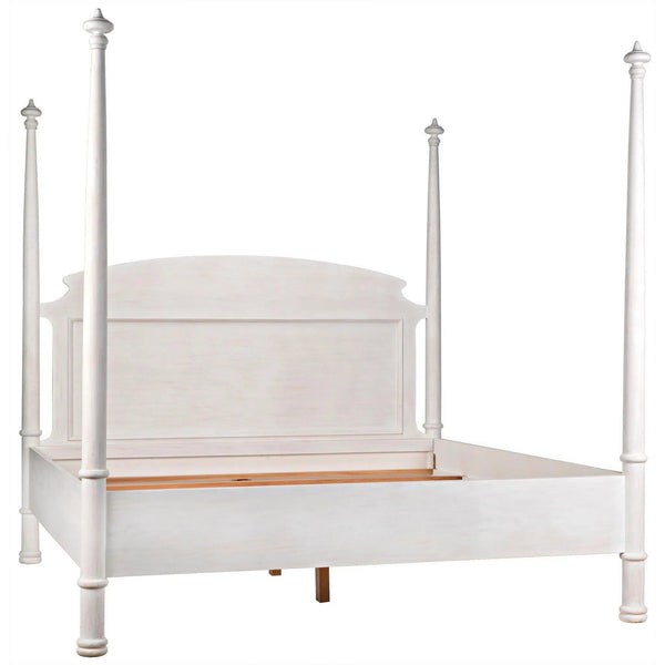 New Douglas Wood White Washed Bed Frame Beds LOOMLAN By Noir