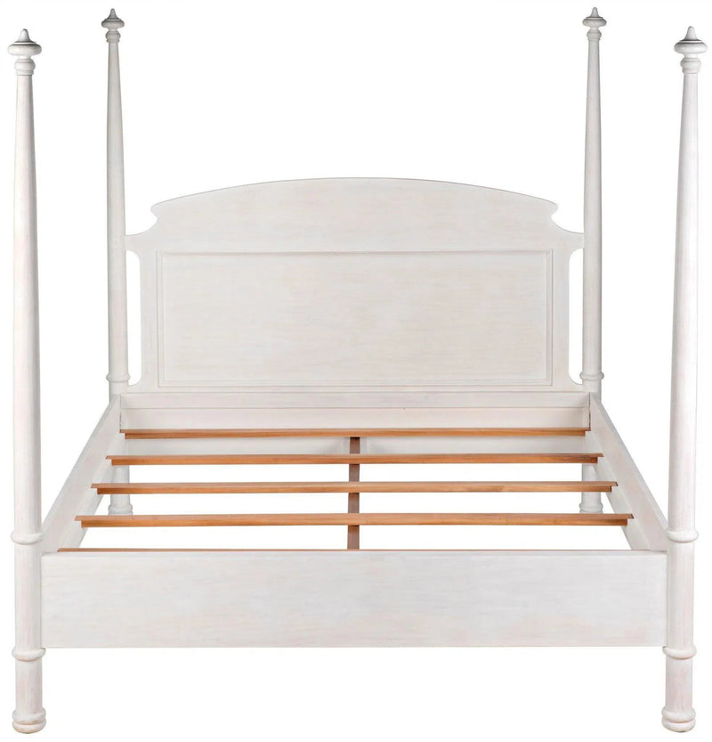 New Douglas Wood White Washed Bed Frame Beds LOOMLAN By Noir