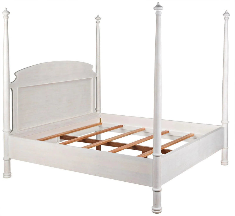 New Douglas Wood White Washed Bed Frame Beds LOOMLAN By Noir