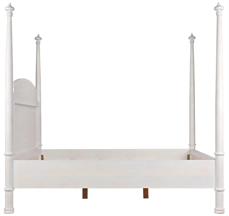 New Douglas Wood White Washed Bed Frame Beds LOOMLAN By Noir