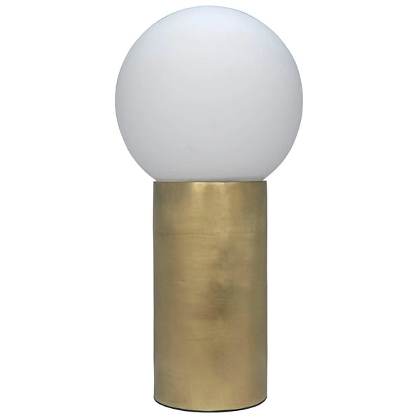 New Metal Luna Lamp With Brass Finish Table Lamps LOOMLAN By Noir