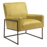 New York Accent Chair Olive Green Club Chairs LOOMLAN By Zuo Modern